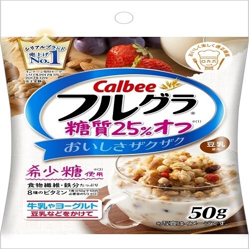 ヨドバシ.com - Calbee カルビー フルグラ糖質25％オフ 50g 通販【全品無料配達】