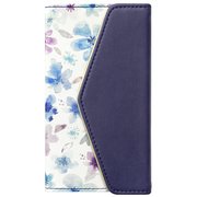 UNI-CSDIP8-2BL-WB [Flower Series mirror case for iPhone X Watery Blue]