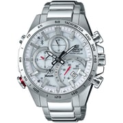 EDIFICE スマートフォンリンクシリーズ ステンレスバンド アナログクロノグラフモデル ホワイト EQB-501XD-7AJF