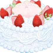 moovinミニボード CAFEFOOD Strawberry Cake
