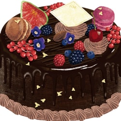 moovinミニボード CAFEFOOD Chocolate Cake