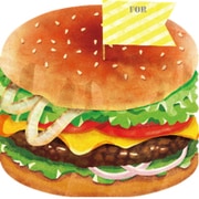 moovinミニボード CAFEFOOD Hamburger