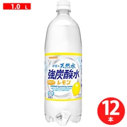 伊賀の天然水 強炭酸水 レモン 1000mL×12本 [炭酸水]