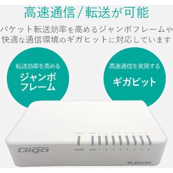 ヨドバシ.com - エレコム ELECOM EHC-G08PA2-W [Giga対応スイッチング