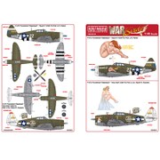 KW148141 [WW.II アメリカ軍 P-47D サンダーボルト レザーバック Miss Mutt 1/48 デカール]