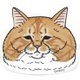 猫世界 ダイカットミラー ぐっぴーさん [約 高6×幅6.5×0.5奥cm]