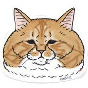 猫世界 ダイカットミラー ぐっぴーさん [約 高6×幅6.5×0.5奥cm]