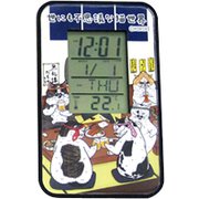 猫世界 多機能スタンドクロック 居酒屋 [約 高11.5×幅6.5×1.5奥cm]
