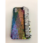 ML-C003RASV [スパンコールケース iPhone X用 レインボー]