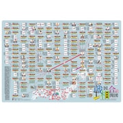 読むクリアファイル 戦国合戦相関図 A4サイズ見開きダブルポケット G-03-62
