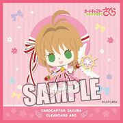 chipicco カードキャプターさくら クリアカード編 マイクロファイバーミニタオル さくら リボンVer. [縦200×横200mm]