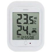 デジタル温湿度計 ルーモ ホワイト O-293WT