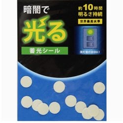 蓄光シール マーキングシール 9.52mm丸 12枚 AF4001