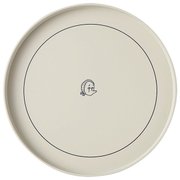 お盆・トレー 縁起もの 9.0丸盆 ひょっとこ 紺