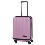スーツケース フロントオープン 旅行日数目安：3～4泊 37L TSAロック搭載 機内持ち込み可 SK-0753-49 ピンクヘアライン