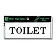 Y5150-136 [プレート ヨコ型 TOILET 50x150x2mm テープ付き]