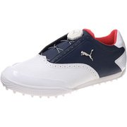 PMJ-190587-02-25 [ゴルフシューズ モノライトキャット ディスク レディース 25.0cm プーマ ホワイト/プーマ シルバー/ピーコート]