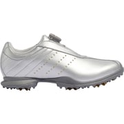 DRIVER BOA F33604 ソフトスパイクシューズ シルバーメタリック/ゴールドメタリック/ダークシルバーメタリック 22.5cm 幅EE レディス BOAダイヤル式 2018年モデル [ゴルフシューズ]