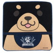 忠犬もちしば ハンドタオル ごま [H25×W25cm]