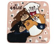 忠犬もちしば ハンドタオル 集合 [H25×W25cm]