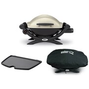 Q1000スーパーセット <グリドル&カバーセット> 蓋付き 小型バーベキュー コンロ ガスグリル 50060PRO 幅:69cm 高さ39cm (4~6人用) <日本正規品 5年保証>