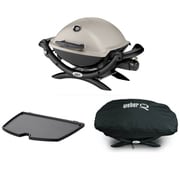 Q1200スーパーセット <グリドル&カバーセット> 蓋付き 小型バーベキュー コンロ ガスグリル 510620PRO 温度計付き 幅:69cm 高さ39cm (4~6人用) <日本正規品 5年保証>