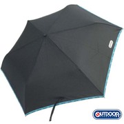 OUTDOOR 自動開閉折傘 54cm ブラック [折りたたみ傘]