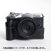 TPCHEOSM6BK [キヤノン EOS M6用 本革カメラハーフケース ブラック]