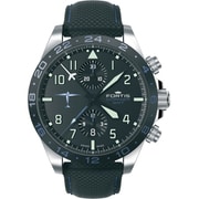 ドルニエ GMT クロノグラフ SS セラミックベゼル カーフ BK 402.35.41LP
