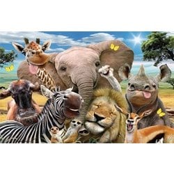 ヨドバシ Com Yamasan ヤマサン 3dパズル アフリカの動物たちの自撮り写真 63ピース 通販 全品無料配達