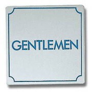 KS895-1 [プレート GENTLEMEN ステンレス 80x80x1mm テープ付き]