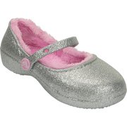 203514-040 [CrocsKarin Sparkle Lined ClogK Sil J2]
