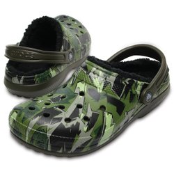 camo lined crocs