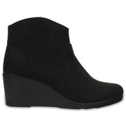 Leigh Synth Suede Wedge Bootie Blk W6 203864-001