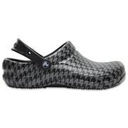 204044-923 [Bistro Graphic Clog BkSilMtlc M6W8]