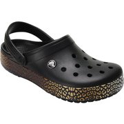 204649-001 [Crocband Leopard III Clog Blk M6W8]