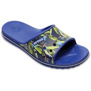 204803-4HB [Crocband II Graphic Slide BlJ/Whi M8W10]