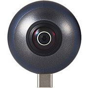 OCAM-VRU01BK [360°カメラ 2K スマートフォン直挿しタイプ オムニショット ミニ ブラック]
