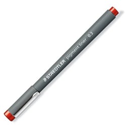 ピグメントライナー 0.3mm レッド 308 03-2
