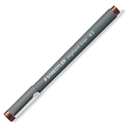 ピグメントライナー 0.3mm ブラウン 308 03-76