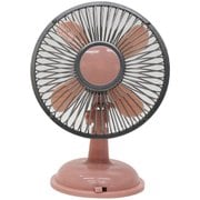 卓上扇風機 ACアダプター/乾電池/USB端子対応 ピンク HQT-501PK