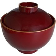 汁椀 吸物椀 溜渕金 プラスチック製 ふた付き