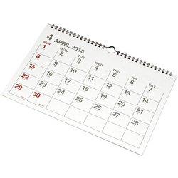 ヨドバシ Com Cld43 01 壁掛カレンダー 18年4月始まり アイボリー 通販 全品無料配達