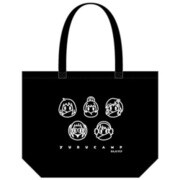 ゆるキャン トートバッグ ミニマルアイコン柄黒 [キャラクターグッズ]