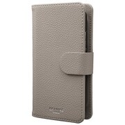 EveryCa2 Multi PU Leather Case for Smartphone M Size Gray [スマートフォン汎用ケース]