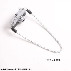 カメラストラップ 95cm 白/ブルー DCS-005229