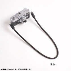 カメラストラップ 125cm 黒(黒革) DCS-005301