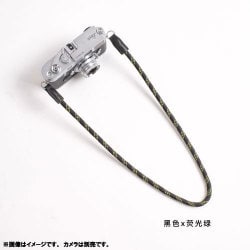 カメラストラップ 125cm 黒/蛍光イエロー DCS-005305