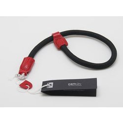 ハンドストラップ 黒(赤革) DWS-00102