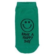 153865 [アンクルソックス ジュニア Have a happy day グリーン]